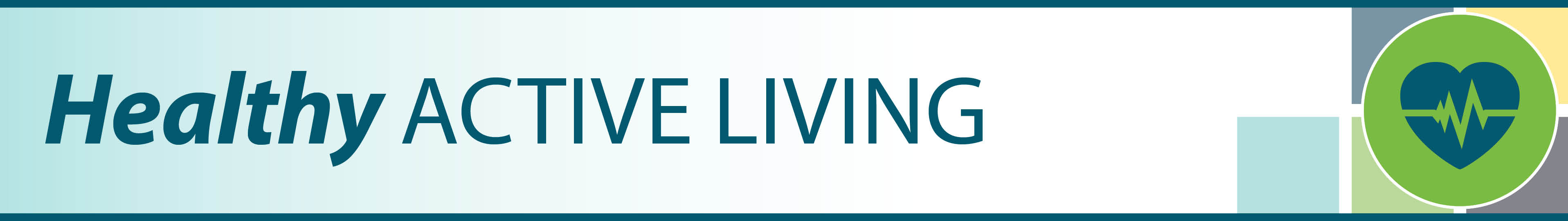 Healthy Active Living banner